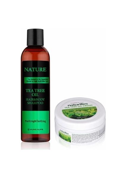 Çay Ağacı Şampuanı 350 ml + Çay Ağacı Kremi 200 ml