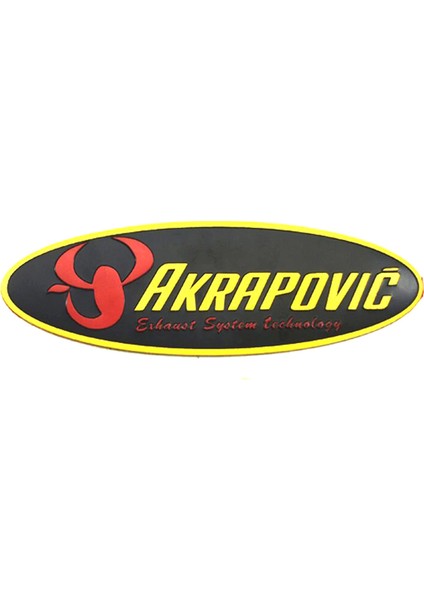 Akrapovic Oval Alüminyum Sticker Yapıştırma