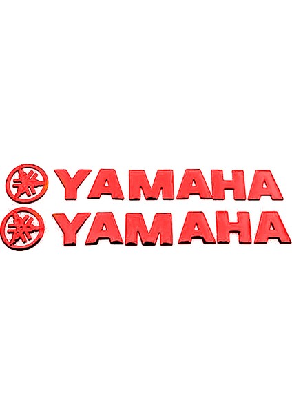 Yamaha Kabartmalı Sticker Etiket