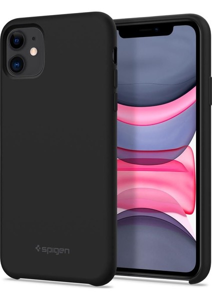 Apple iPhone 11 Kılıf Silicone Fit (Silikon) Black - 076CS27528