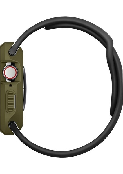 Apple Watch 45mm/44mm (Seri 9/8/SE2/7/6/SE/5/4) Kılıf Rugged Armor Olive Green - 062CS26015