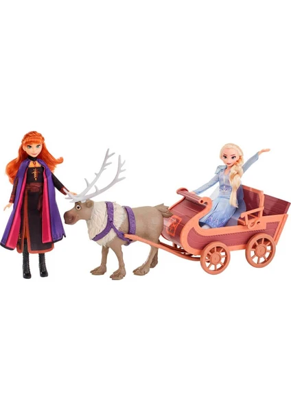 Disney Frozen 2 Elsa, Anna ve Sven Kızaklı Oyun Seti E5501