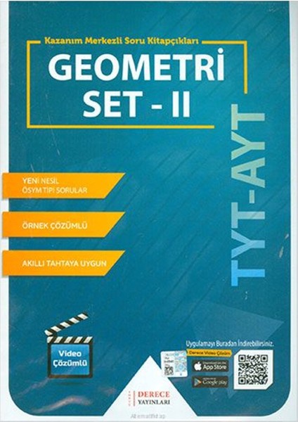 Derece Yayınları DRC TYT AYT Geometri Modüler Set -II- 2020-2021