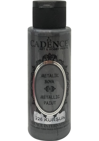 Metalik Boya 70 ml. 226 Kurşuni (Gök Gri)
