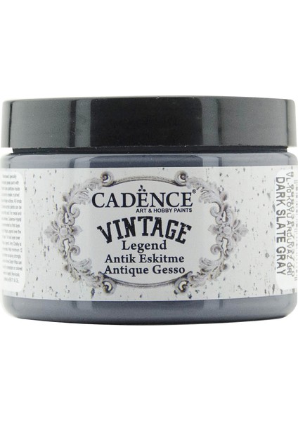 Vintage Legend Antik Eskitme 150 ml. Vl-10 Koyu Arduvaz Gri