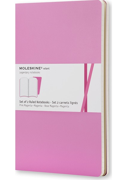 Volant 2Li Defter Pembe Çizg.Cep Boy 80Syf Qp711D