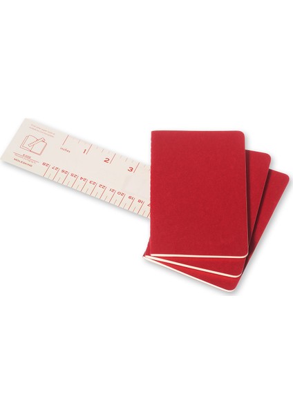 Cahier 3Lü Defter Kırmızı Düz Cep Boy 64Sy Ch113 modelleri