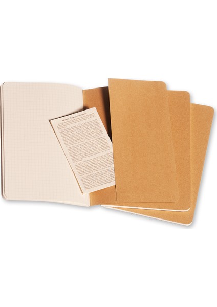 Defter Cahıer 3Lü L Kraft Kar. 80Sy