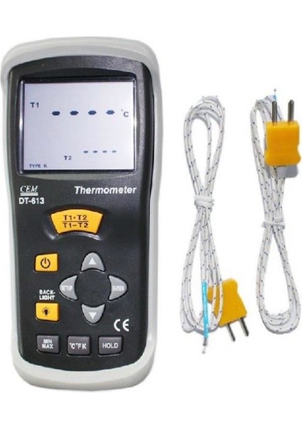 TT-TECHNIC Cem Dt 613 Çift Girişli Dijital Termometre