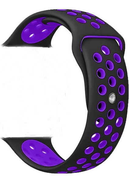 Apple Watch Premium 42-44 mm 2-3-4-5 Uyumlu Spor Delikli Silikon Kordon