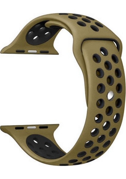 Apple Watch Premium 38-40 mm 2-3-4-5 Uyumlu Spor Delikli Silikon Kordon