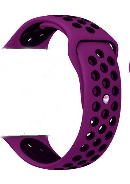Apple Watch Premium 38-40 mm 2-3-4-5 Uyumlu Spor Delikli Silikon Kordon