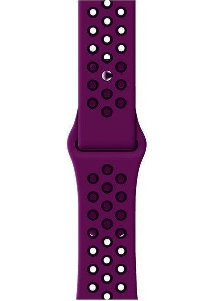 Apple Watch Premium 38-40 mm 2-3-4-5 Uyumlu Spor Delikli Silikon Kordon