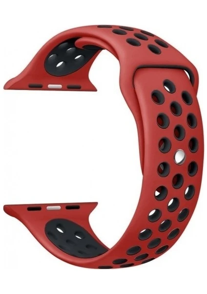 Apple Watch Premium 38-40 mm 2-3-4-5 Uyumlu Spor Delikli Silikon Kordon