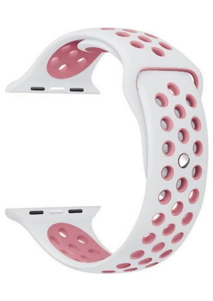 Apple Watch Premium 38-40 mm 2-3-4-5 Uyumlu Spor Delikli Silikon Kordon