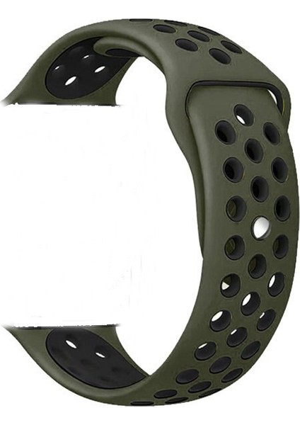 Apple Watch Premium 38-40 mm 2-3-4-5 Uyumlu Spor Delikli Silikon Kordon