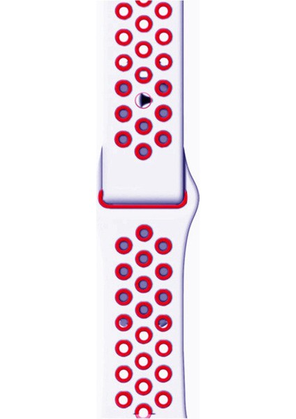 Apple Watch Premium 38-40 mm 2-3-4-5 Uyumlu Spor Delikli Silikon Kordon