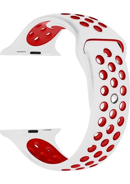 Apple Watch Premium 42-44 mm 2-3-4-5 Uyumlu Spor Delikli Silikon Kordon