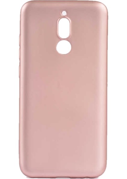 Xiaomi Redmi 8 Kılıf Mat Premium Silikon Kılıf - Rose + Tam Kaplayan 5D Cam