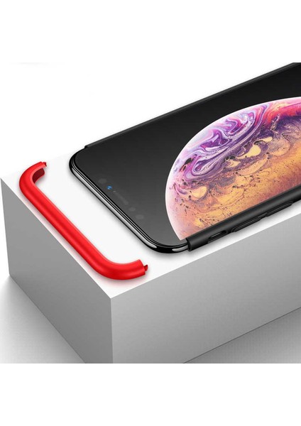 Apple Apple iPhone Xr 6.1 Kılıf 360 Tam Koruma Ön ve Arka Sert Mika Kapak Orjinal Ays Gkk Kapak