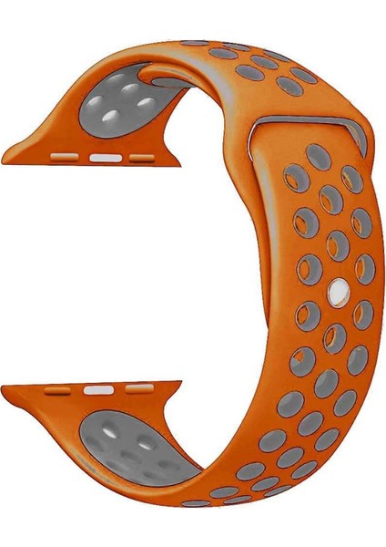 Apple Watch Premium 42-44 mm 2-3-4-5 Uyumlu Spor Delikli Silikon Kordon