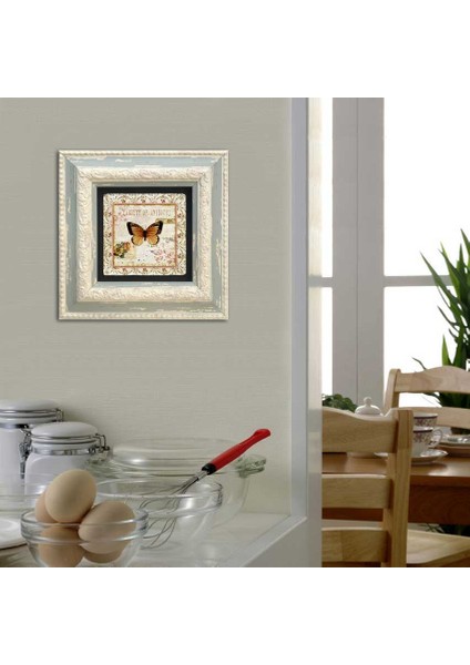 Decor Çerçeveli Taş Duvar Dekoru