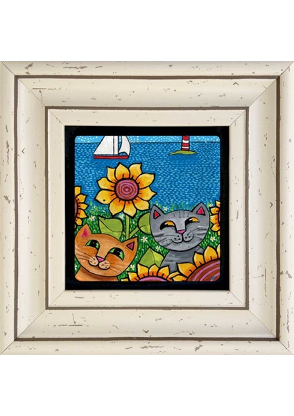 Decor Çerçeveli Taş Duvar Dekoru