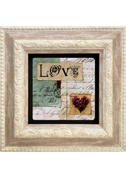 Decor Çerçeveli Taş Duvar Dekoru