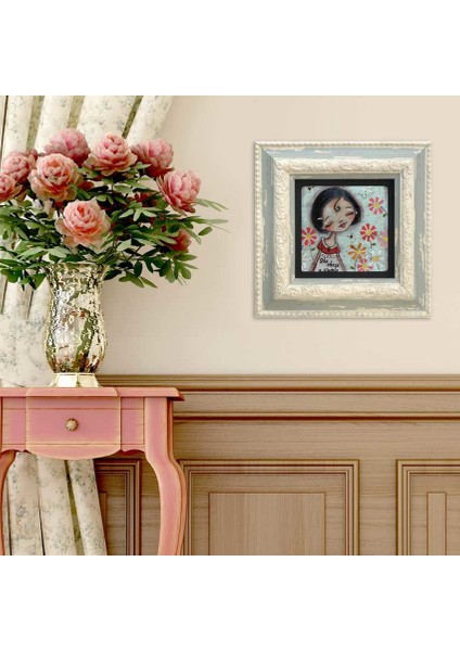 Decor Çerçeveli Taş Duvar Dekoru
