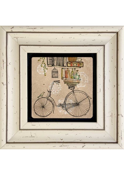 Decor Çerçeveli Taş Duvar Dekoru