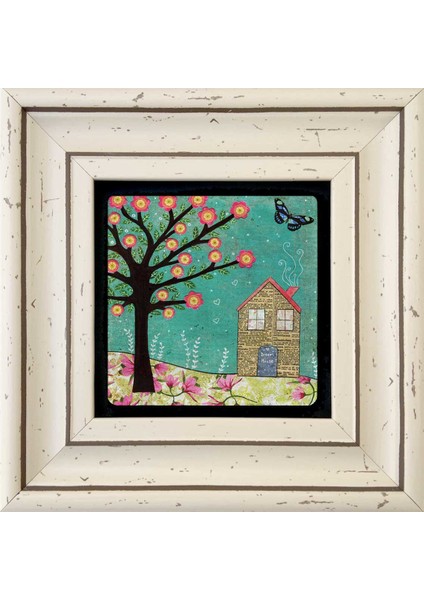 Decor Çerçeveli Taş Duvar Dekoru