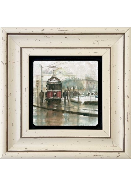 Decor Çerçeveli Taş Duvar Dekoru