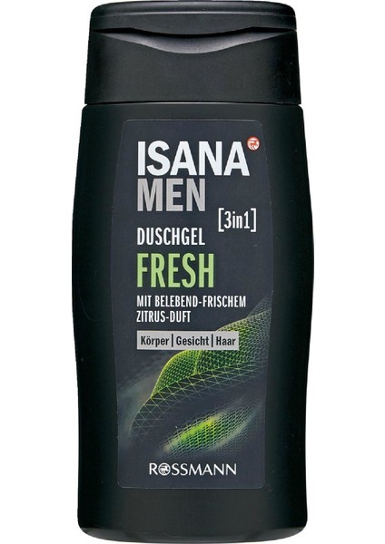 Men 3in1 Ferahlatıcı Saç Yüz Vucüt Şampuanı 300 ml