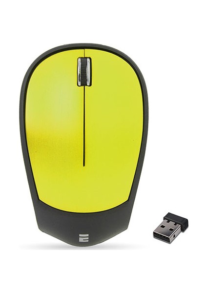 SM-340 Yeşil Usb 3D Optik Süper Sessiz Alkalin Pilli Kablosuz Mouse