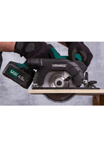Vpower 20V Akülü Daire/Sunta Kesme Testere - 150 mm - 2.0Ah Pil