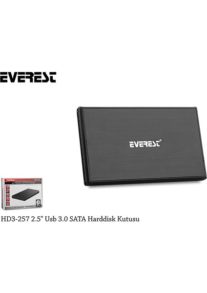 HD3-257 Usb3.0/SATA 2.5"HDD Kutusu