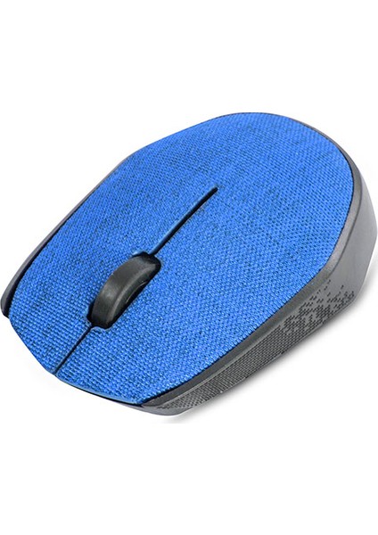 KM-218 USB Mavi 2.4Ghz Kumaş Yüzey Kablosuz Mouse