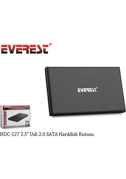 2.5" USB2.0 SATA HDD Kutusu (HDC-127)