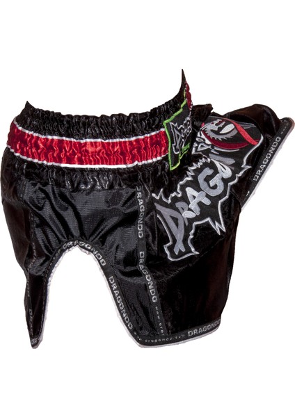 Retro Muay Thai Şortu - Siyah