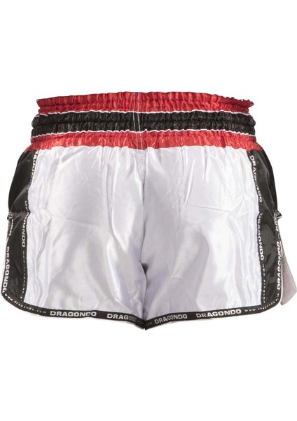 Muay Thai Şortu - Retro - Beyaz