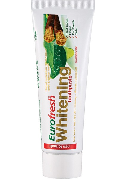 Eurofresh Whitening Aloe Veralı Misvaklı Diş Macunu 112G