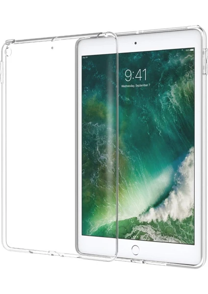 Apple iPad 7. Nesil 10.2" Silikon Kılıf Şeffaf