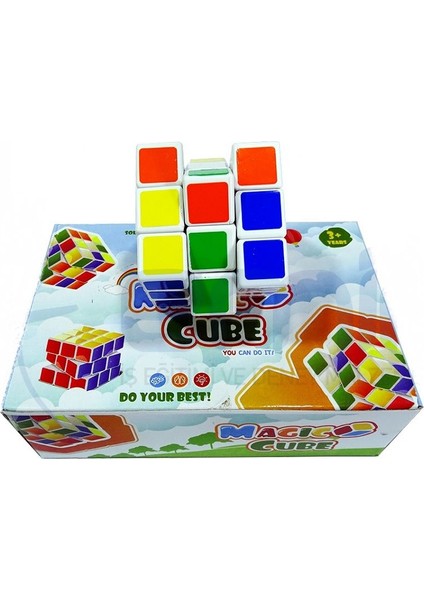 Magic Cube 1, Kalite 3 x 3 Çıkmaz Boyalı Zeka Küpü