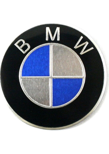 Yuvarlak Bmw Logo Alüminyum Sticker Etiket