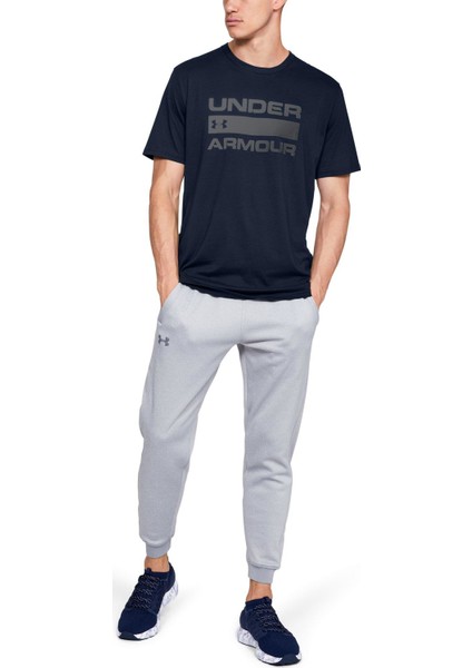 Ua Team Issue Wordmark Ss Lacivert Erkek T-Shirt 1329582-408