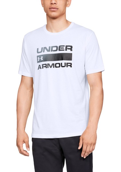 Ua Team Issue Wordmark Ss Beyaz Erkek T-Shirt 1329582-100