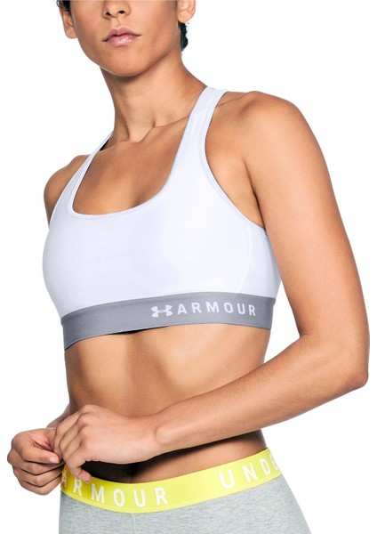 Kadın Armour® Mid Çapraz Sırtlı Spor Sütyeni 1307200-100 modelleri
