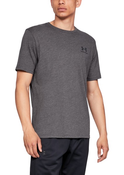 UA SPORTSTYLE LC SS 1326799-019 ERKEK ANTRASİT Tişört