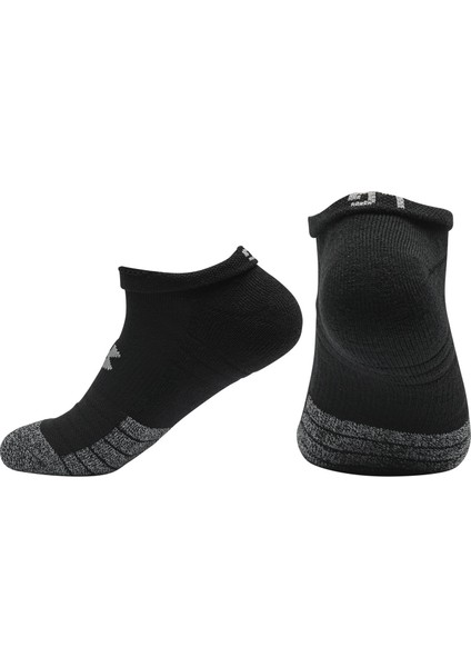 UA HEATGEAR NO SHIW 3PK 1346755-001 Unisex SİYAH Çorap