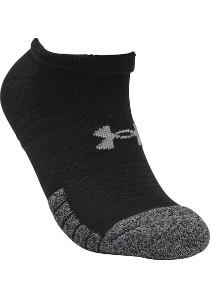 UA HEATGEAR NO SHIW 3PK 1346755-001 Unisex SİYAH Çorap fiyatları